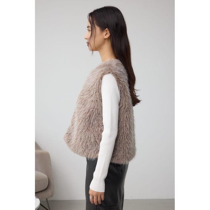 フェイクファ-ベスト | AZUL BY MOUSSY | 詳細画像17 