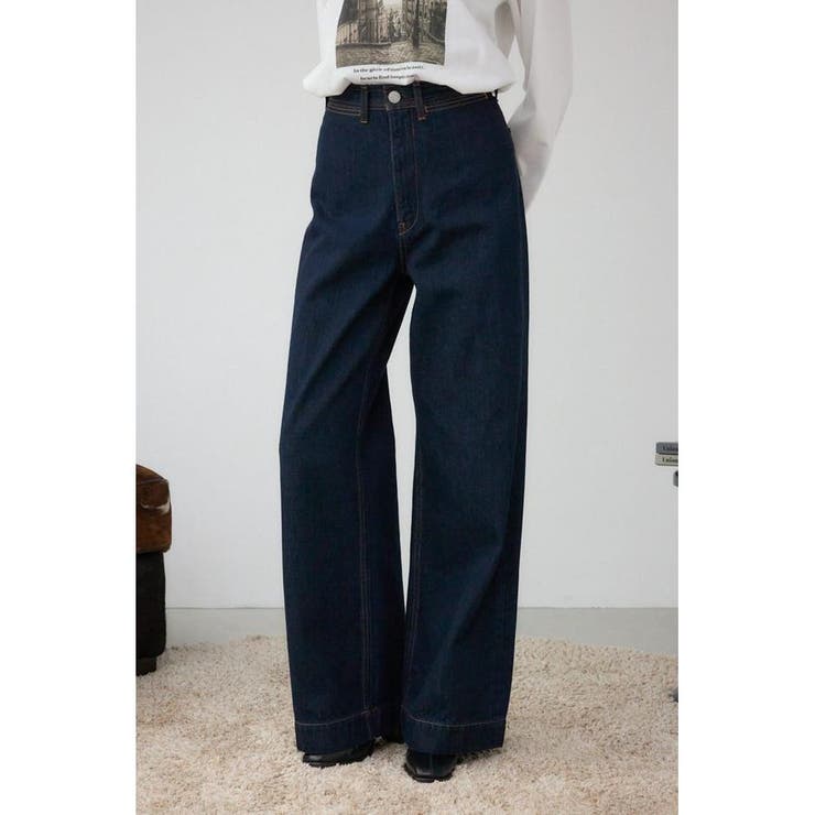 moussy デニム 《美品》断捨離 MIDRISE RIPPED STRAIGHT（デニムパンツ）｜MOUSSY（ moussy 美品