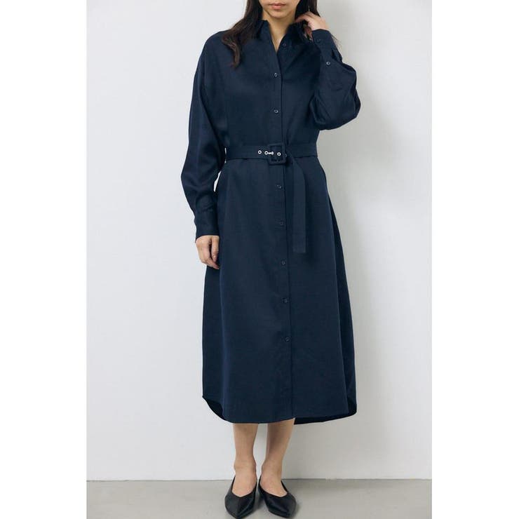 セルロースロングシャツワンピース | AZUL BY MOUSSY | 詳細画像3 
