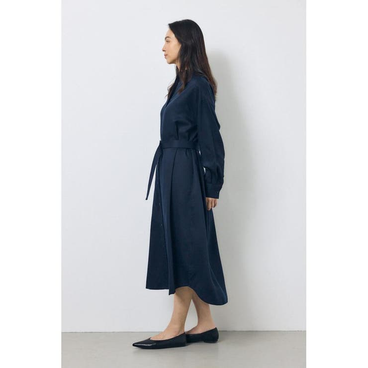 セルロースロングシャツワンピース | AZUL BY MOUSSY | 詳細画像4 