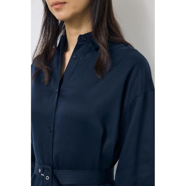 セルロースロングシャツワンピース | AZUL BY MOUSSY | 詳細画像6 