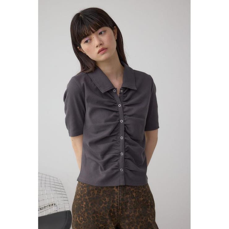 フロントギャザーポロトップス | AZUL BY MOUSSY | 詳細画像23 
