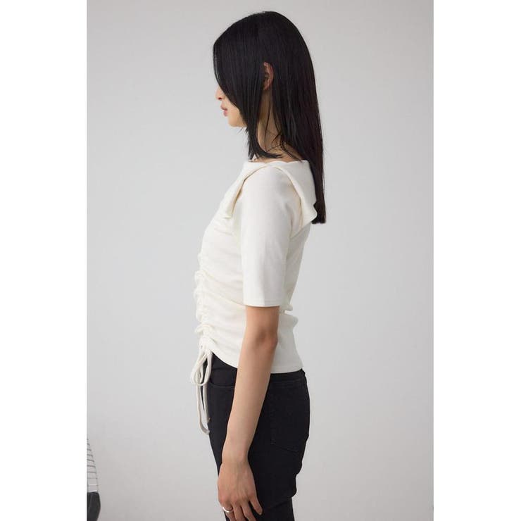 スクエアネックドロストカットトップス | AZUL BY MOUSSY | 詳細画像6 