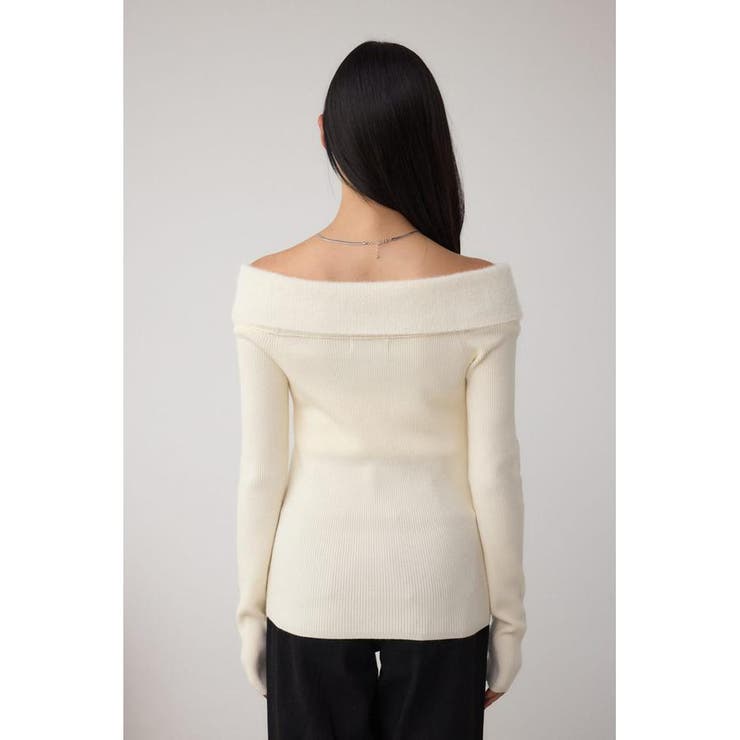 シャギーコンビオフショルダーニット | AZUL BY MOUSSY | 詳細画像7 