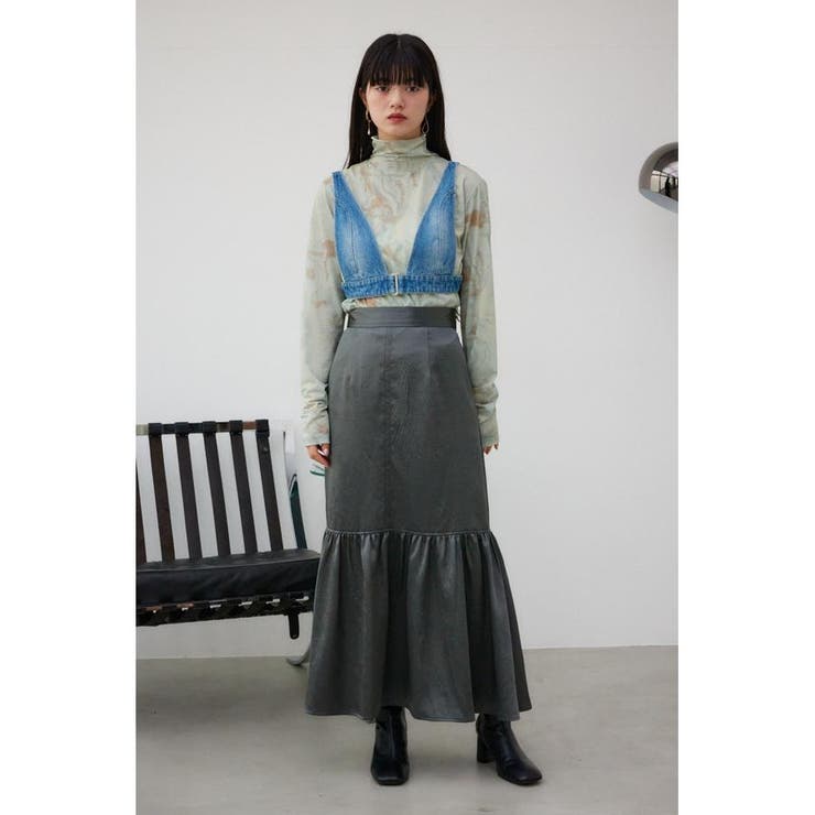 メタリックスカート | AZUL BY MOUSSY | 詳細画像3 