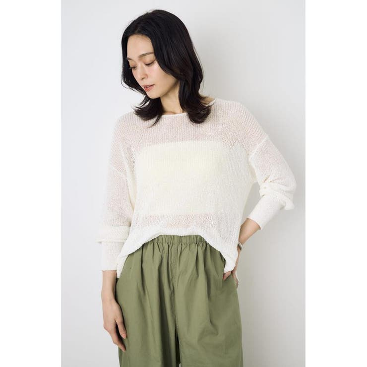 O/WHT1 | ドライタッチニット | AZUL BY MOUSSY