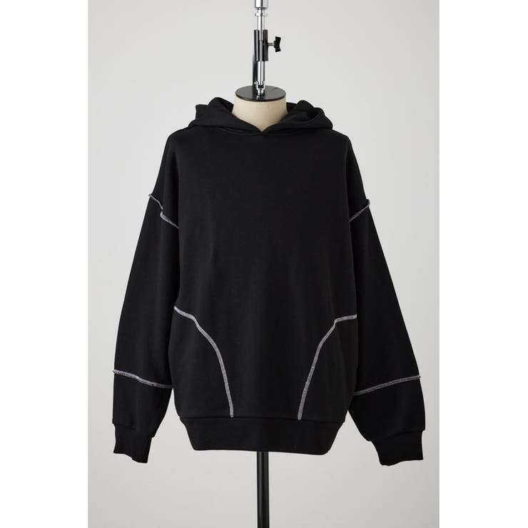 BLK | ステッチデザインパーカー | AZUL BY MOUSSY