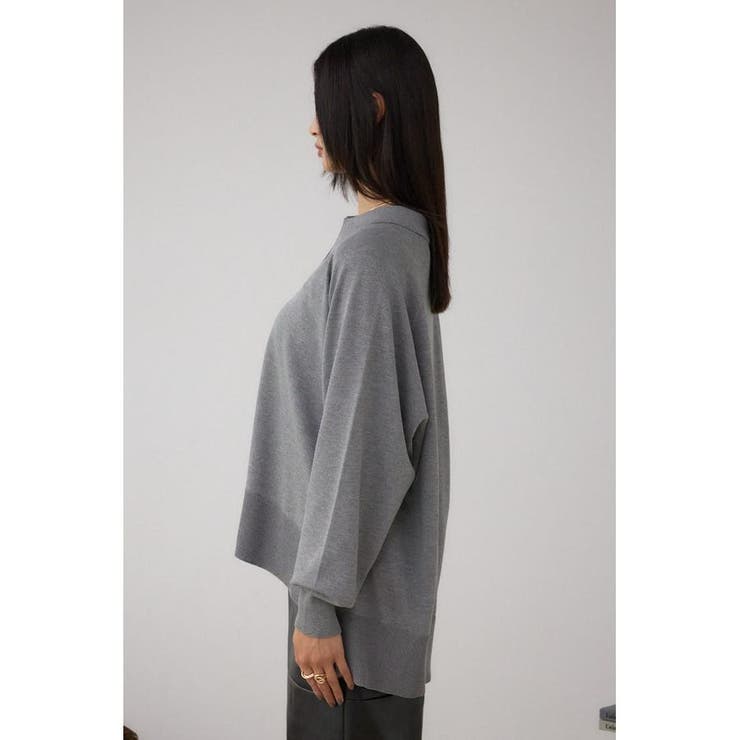 ポロカラーフォルムニットプルオーバー | AZUL BY MOUSSY | 詳細画像36 