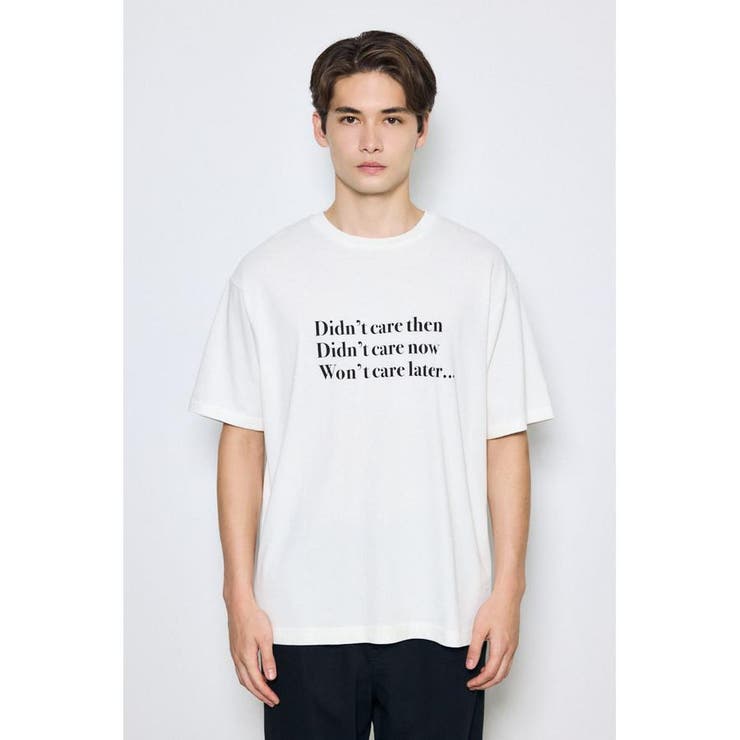 引き揃え天竺Didn't care Tシャツ | AZUL BY MOUSSY | 詳細画像5 