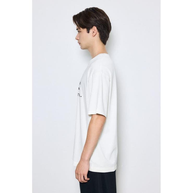 引き揃え天竺Didn't care Tシャツ | AZUL BY MOUSSY | 詳細画像6 