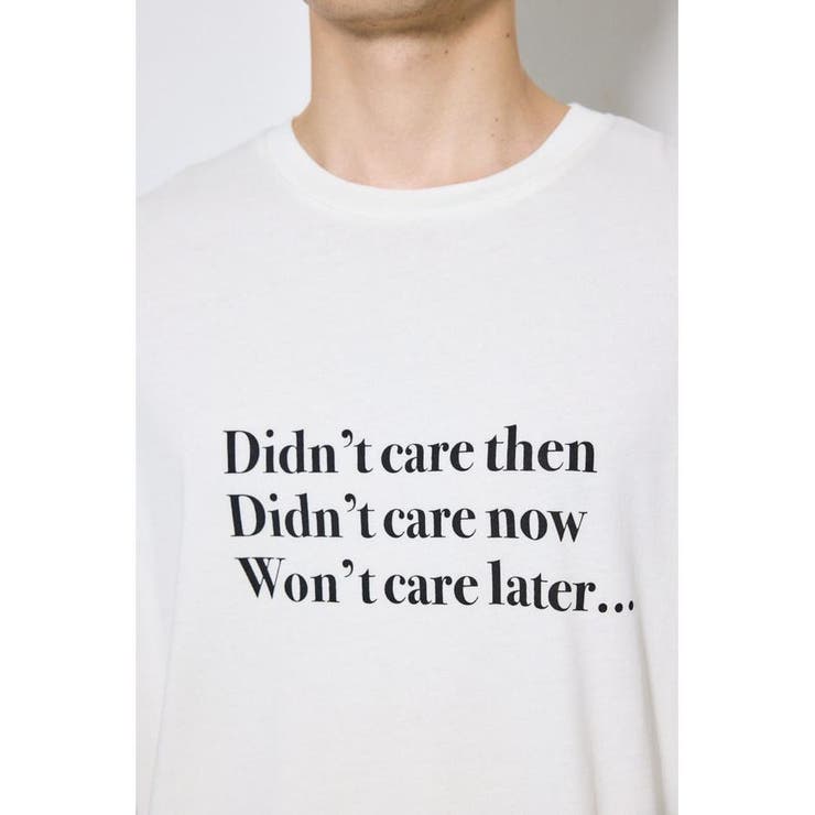 引き揃え天竺Didn't care Tシャツ | AZUL BY MOUSSY | 詳細画像8 