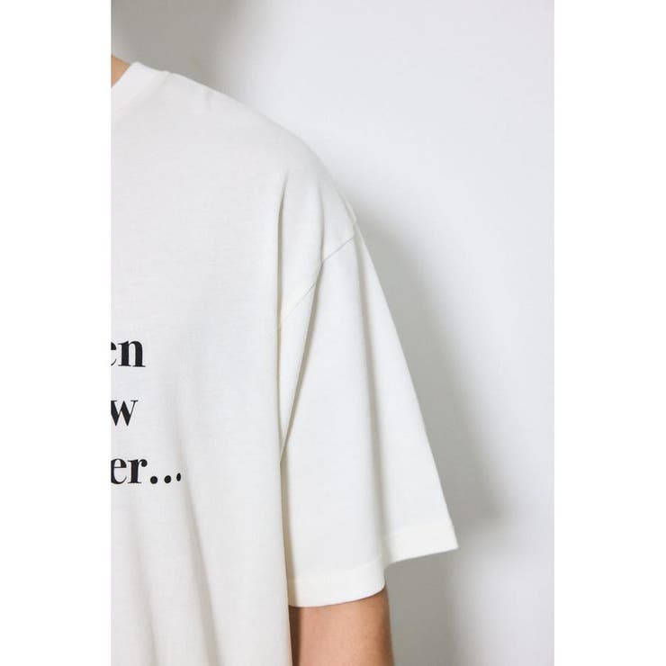 引き揃え天竺Didn't care Tシャツ | AZUL BY MOUSSY | 詳細画像9 
