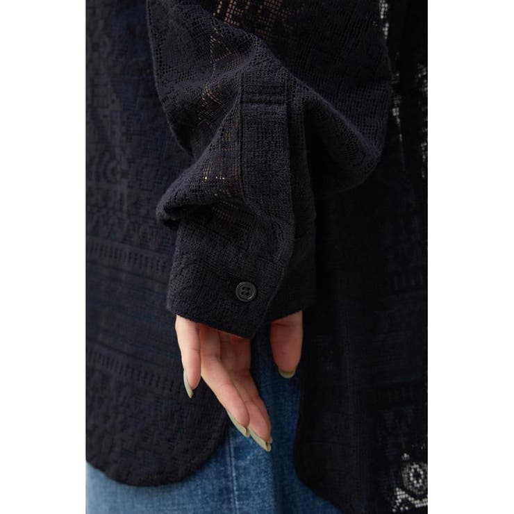 コットンレースシャツ | AZUL BY MOUSSY | 詳細画像20 