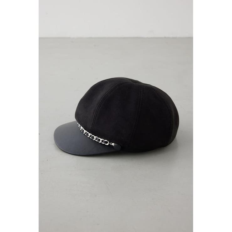 フェイクレザーチェーンキャスケット | AZUL BY MOUSSY | 詳細画像3 