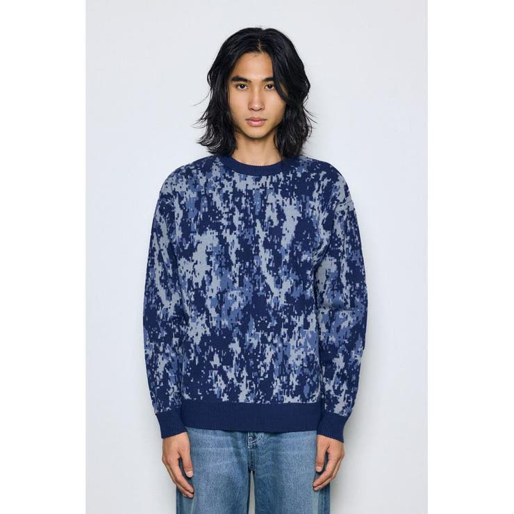総柄ニットトップス | AZUL BY MOUSSY | 詳細画像16 