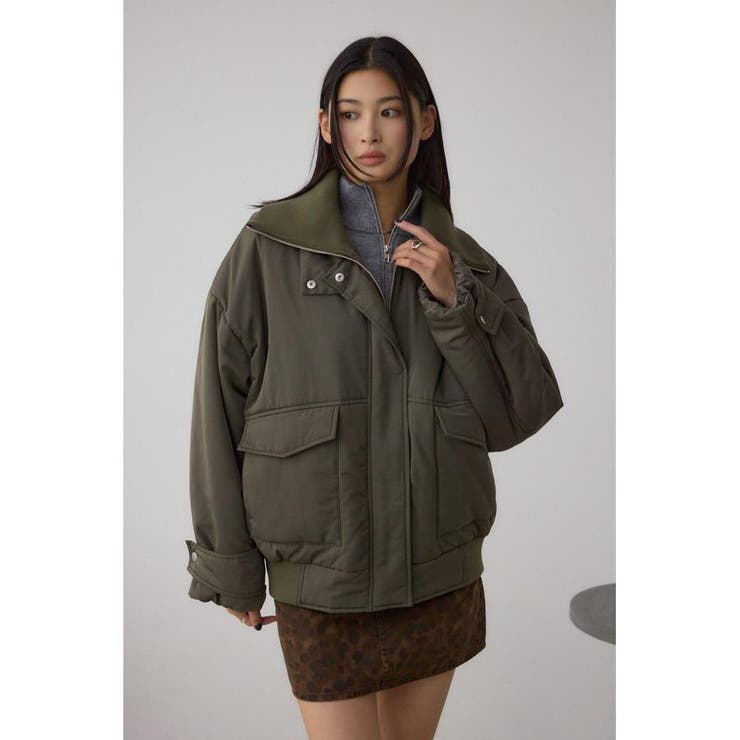 襟リブ中綿ポケットブルゾン | AZUL BY MOUSSY | 詳細画像29 