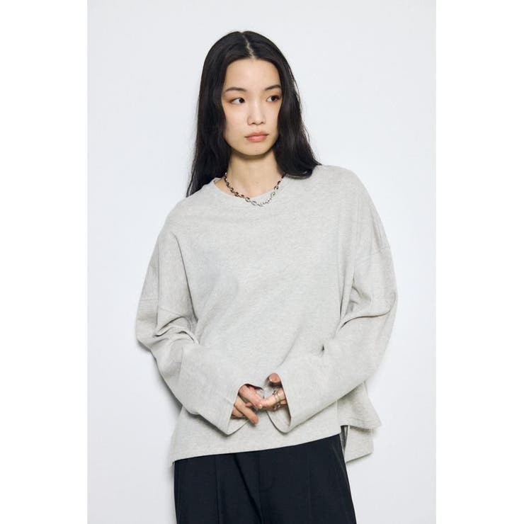 T.GRY | スリットヘムルーズプルオーバー | AZUL BY MOUSSY