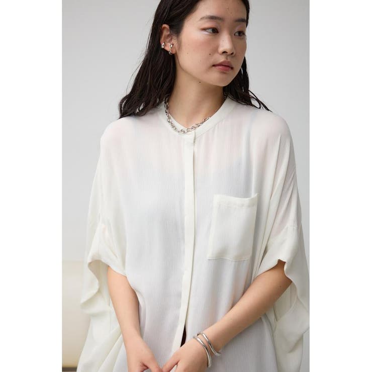 nowos 楊柳シャツ　超美品 nowos 楊柳シャツ超美品