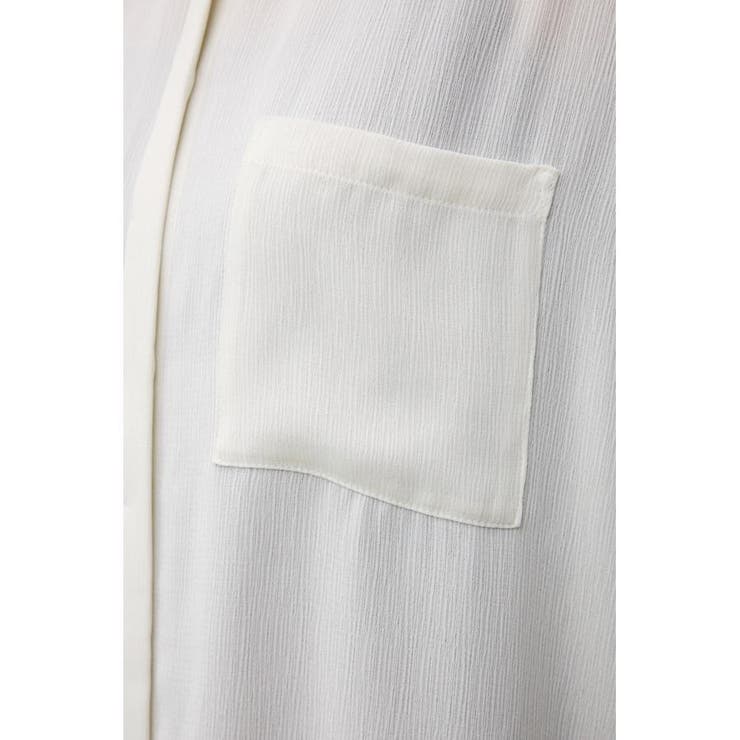 ポンチョ型楊柳シャツ | AZUL BY MOUSSY | 詳細画像10 