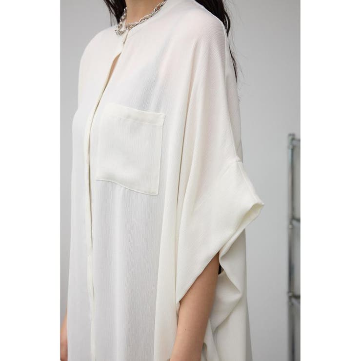 ポンチョ型楊柳シャツ | AZUL BY MOUSSY | 詳細画像8 