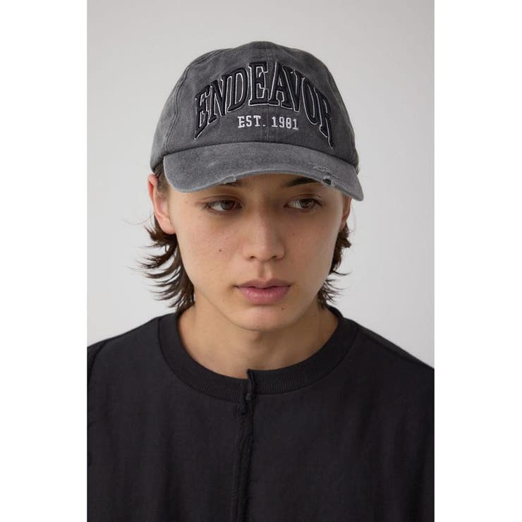 ピグメントダメージ3D刺繍キャップ | AZUL BY MOUSSY | 詳細画像1 