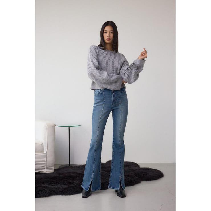 AZUL DENIM センターステッチスリットフレアデニム | AZUL BY MOUSSY | 詳細画像14 