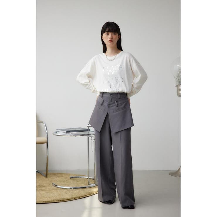 ハクプリントロングスリーブTシャツ | AZUL BY MOUSSY | 詳細画像3 