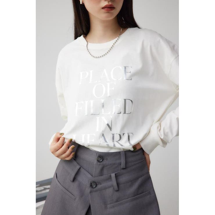 WHT | ハクプリントロングスリーブTシャツ | AZUL BY MOUSSY