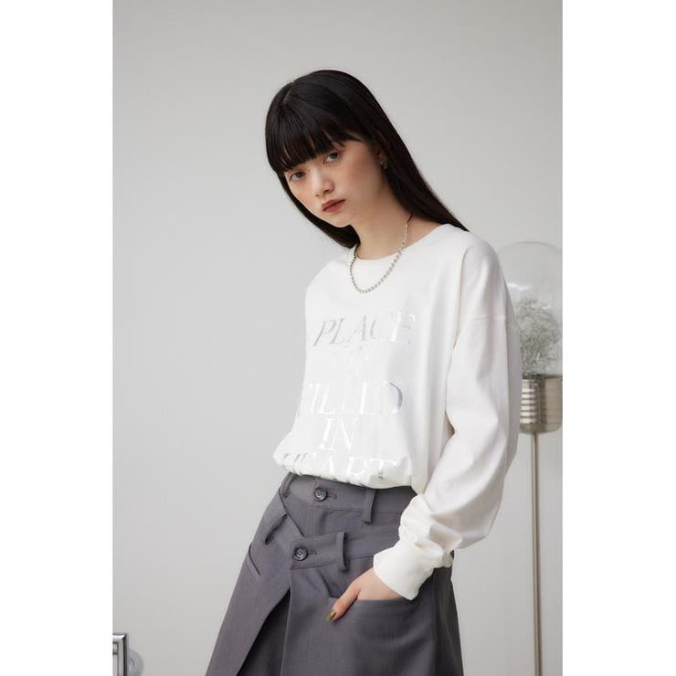 ハクプリントロングスリーブTシャツ | AZUL BY MOUSSY | 詳細画像2 