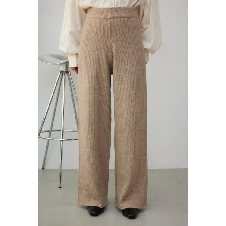 リブニットパンツ[品番：AZLW0021534]｜AZUL BY MOUSSY（アズールバイ