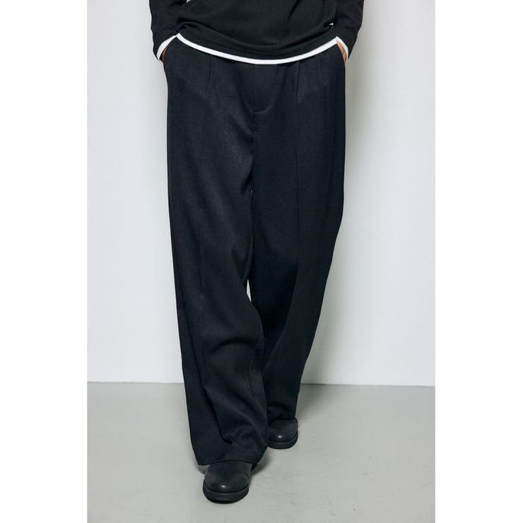 BLK | ウールライクツータックワイドパンツ | AZUL BY MOUSSY