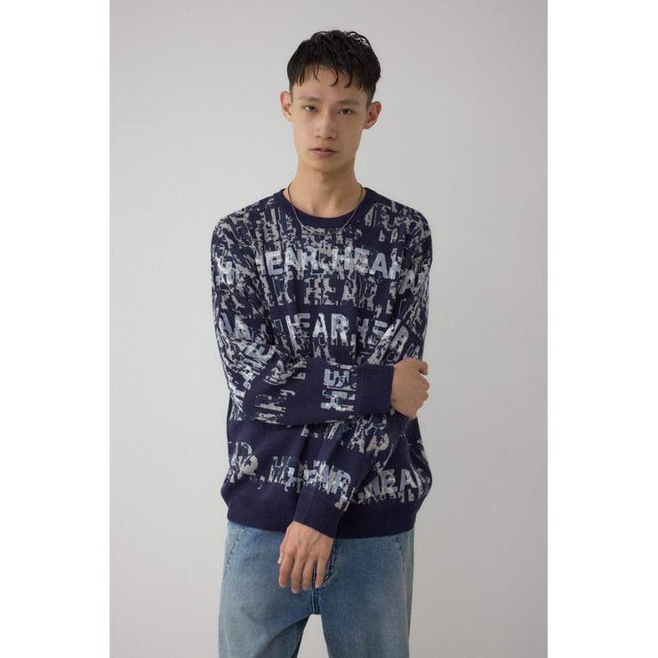 総ロゴペイントニットトップス | AZUL BY MOUSSY | 詳細画像25 