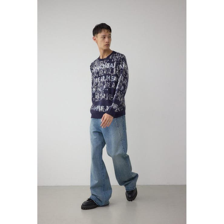 総ロゴペイントニットトップス | AZUL BY MOUSSY | 詳細画像26 