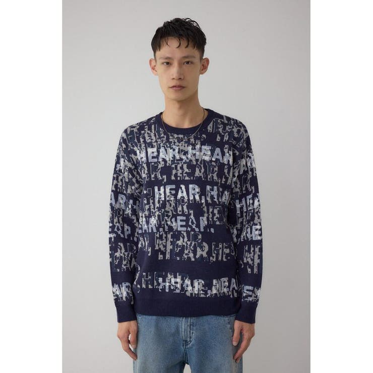 総ロゴペイントニットトップス | AZUL BY MOUSSY | 詳細画像27 