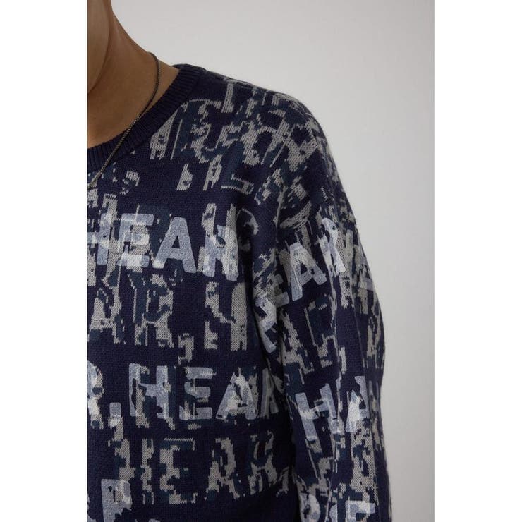 総ロゴペイントニットトップス | AZUL BY MOUSSY | 詳細画像31 