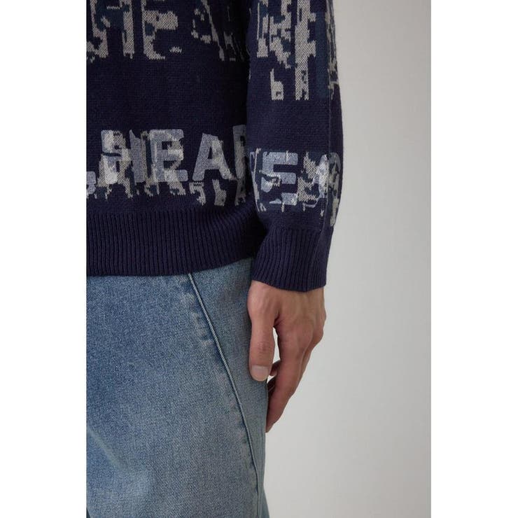 総ロゴペイントニットトップス | AZUL BY MOUSSY | 詳細画像32 