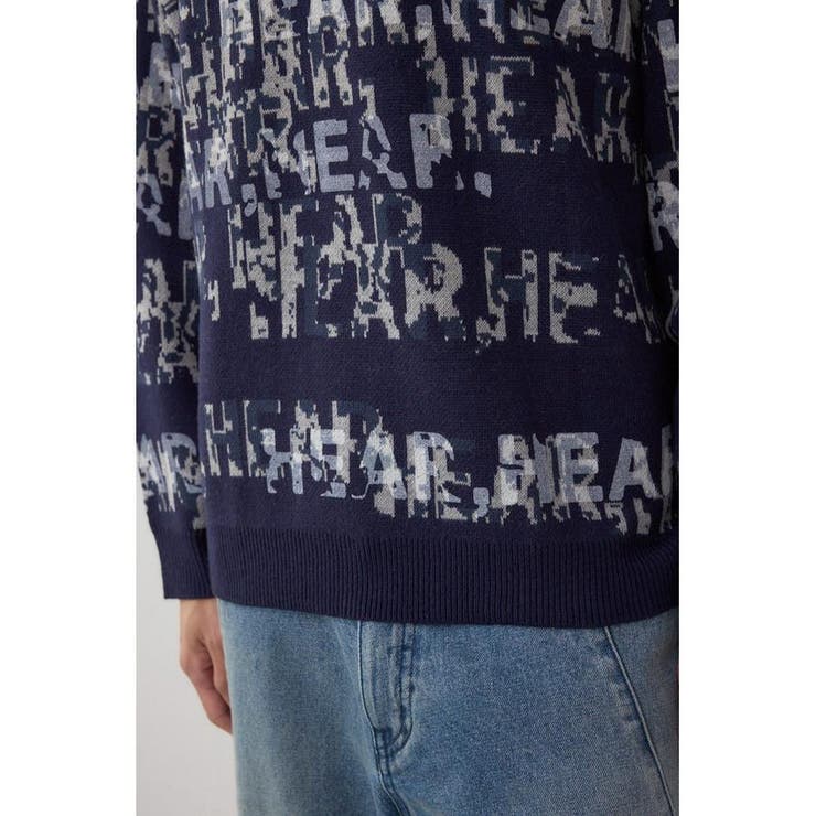 総ロゴペイントニットトップス | AZUL BY MOUSSY | 詳細画像33 