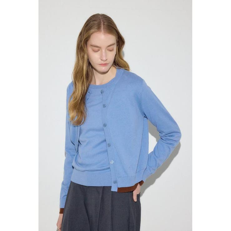 カシミヤミックスレイヤードニットカーデイガン | AZUL BY MOUSSY | 詳細画像41 