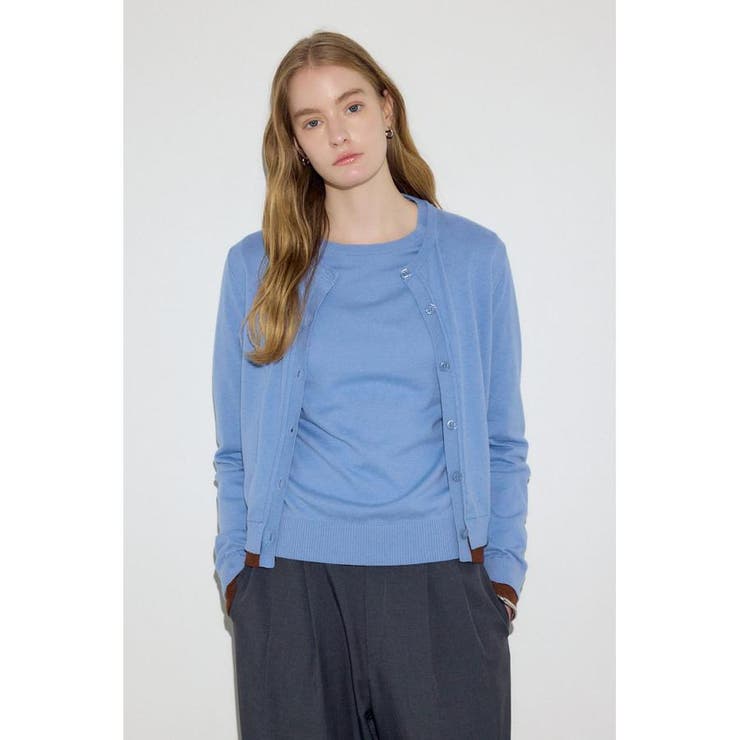 カシミヤミックスレイヤードニットカーデイガン | AZUL BY MOUSSY | 詳細画像42 