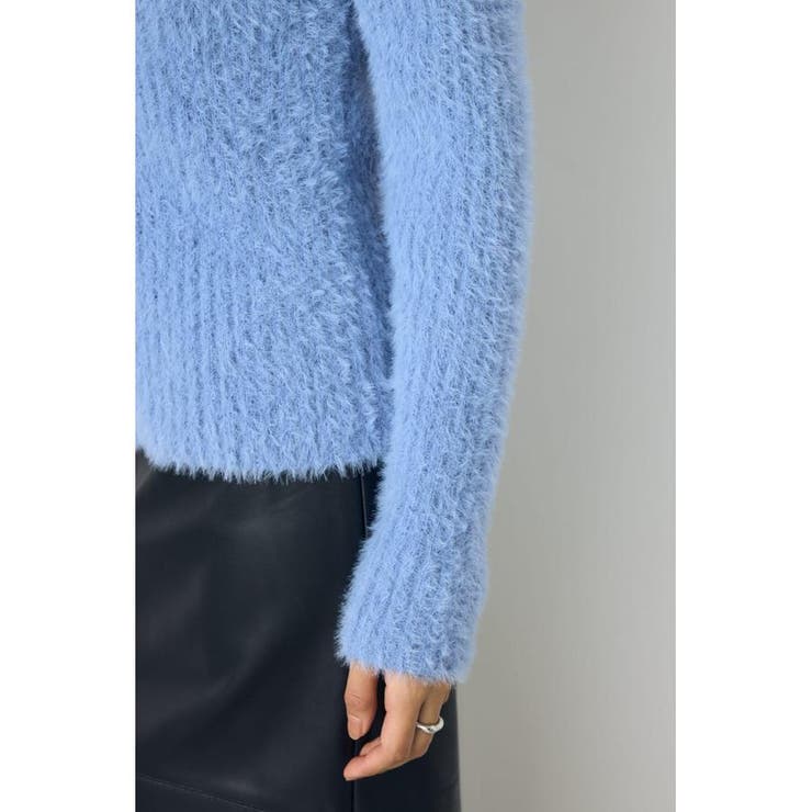 ダブルジップシャギーニットカーディガン | AZUL BY MOUSSY | 詳細画像33 