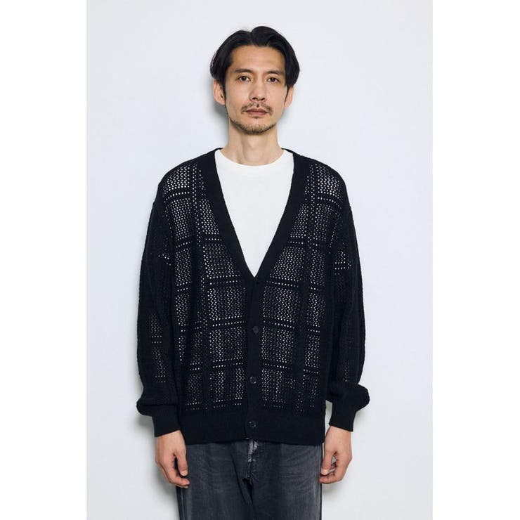 コットンメッシュニットカーディガン | AZUL BY MOUSSY | 詳細画像16 