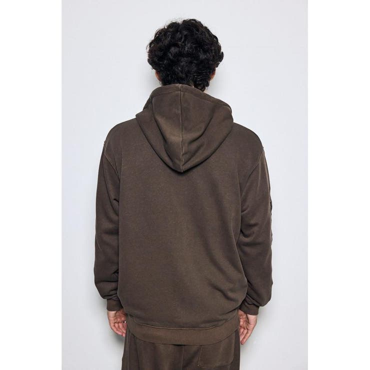 合皮アップリケ裏毛ジップパーカー | AZUL BY MOUSSY | 詳細画像23 