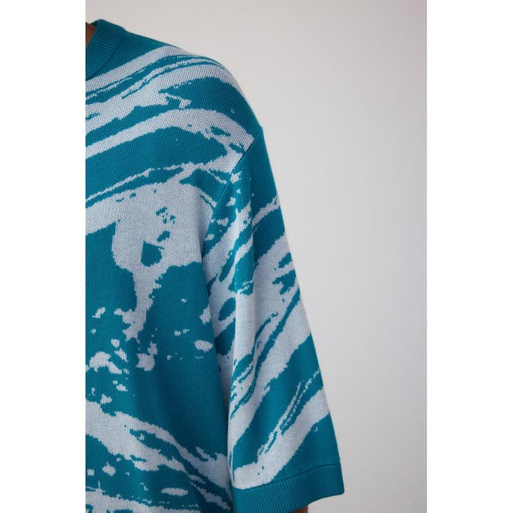 アブストラクトジャガード5分袖ニット | AZUL BY MOUSSY | 詳細画像33 