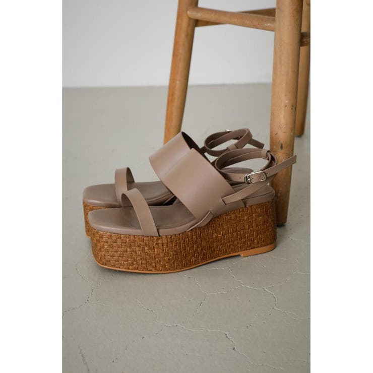 DOUBLE BELT JUTE SANDALS | AZUL BY MOUSSY | 詳細画像11 