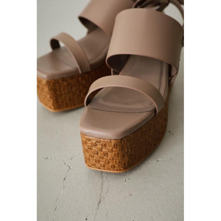 DOUBLE BELT JUTE SANDALS | AZUL BY MOUSSY | 詳細画像14 