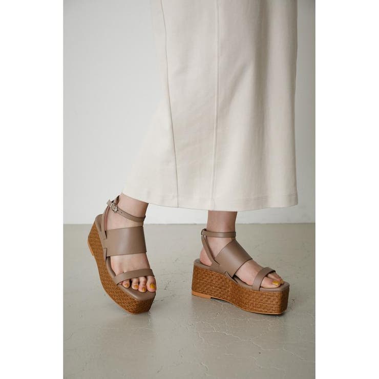 DOUBLE BELT JUTE SANDALS | AZUL BY MOUSSY | 詳細画像16 