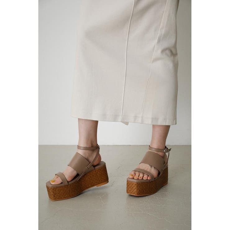 DOUBLE BELT JUTE SANDALS | AZUL BY MOUSSY | 詳細画像18 
