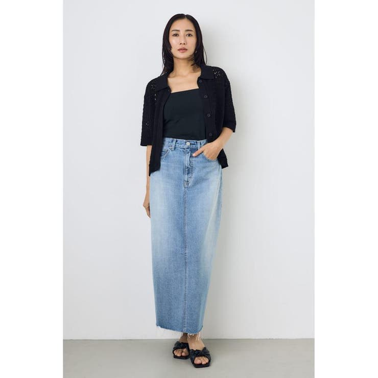 クロシェニットポロカラーカーディガン | AZUL BY MOUSSY | 詳細画像14 