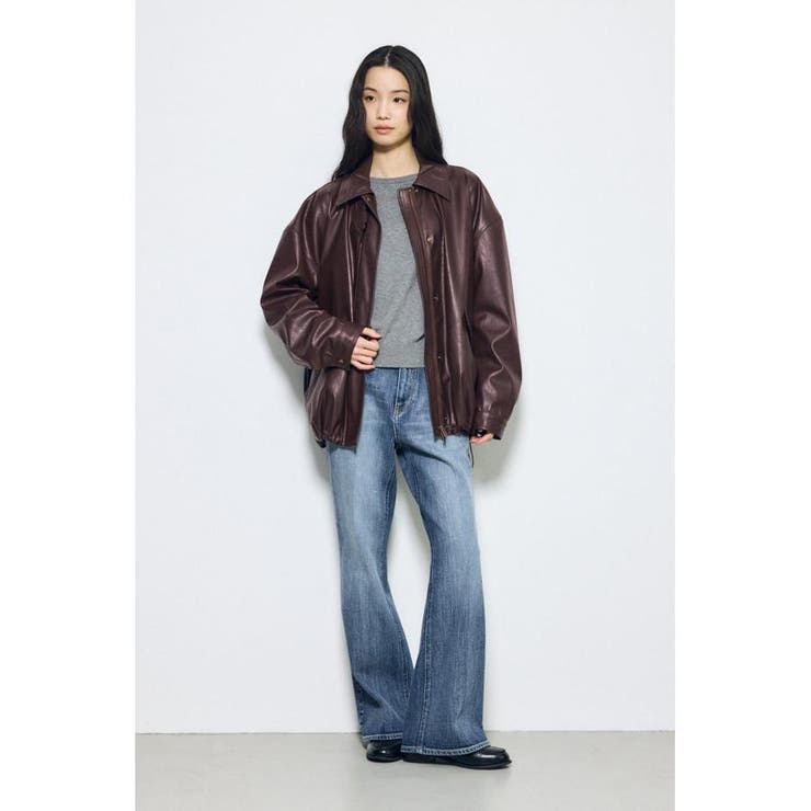 フェイクレザーミドルブルゾン | AZUL BY MOUSSY | 詳細画像31 