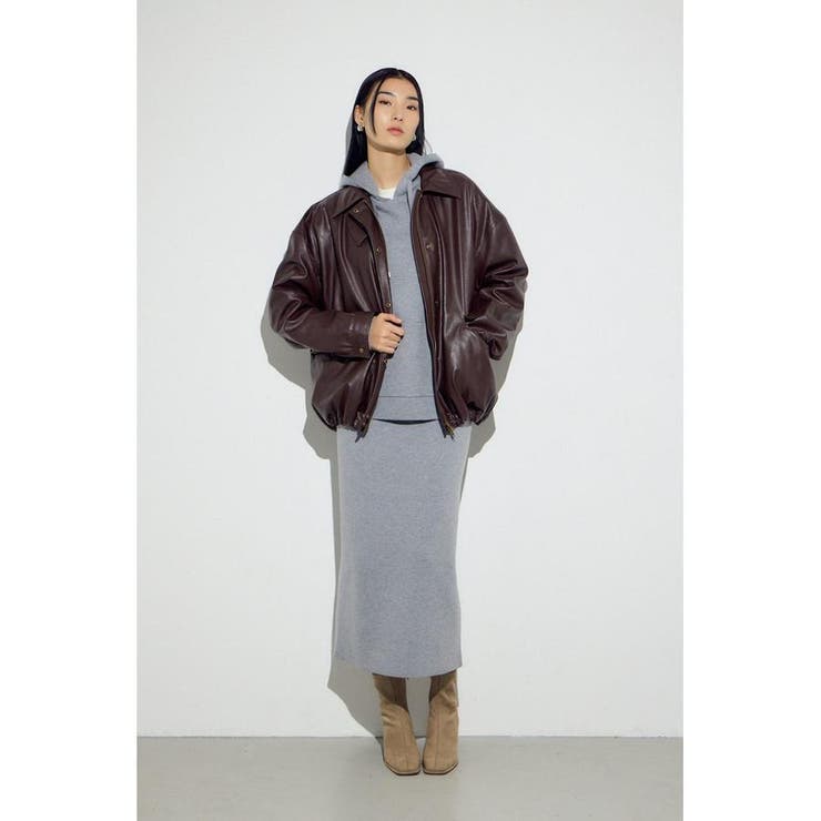 フェイクレザーミドルブルゾン | AZUL BY MOUSSY | 詳細画像32 